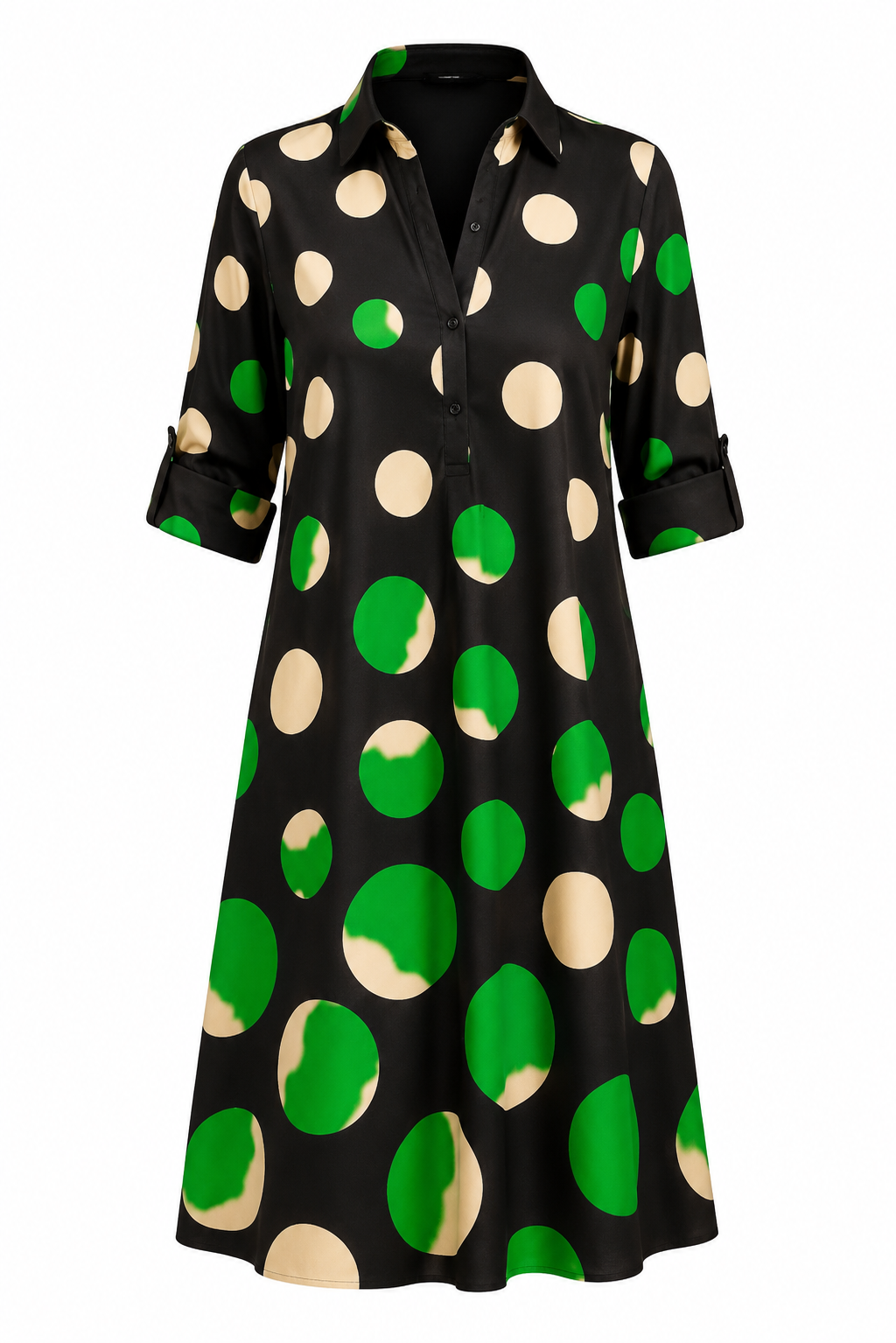 Vestido Camisero Midi Dalia Verde