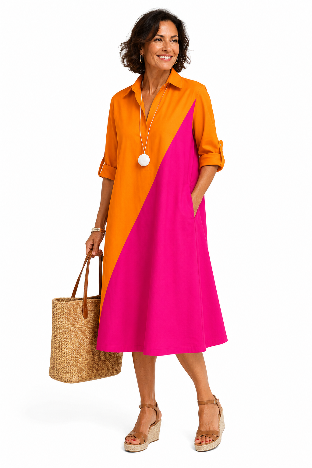 Vestido Camisero Midi Solara