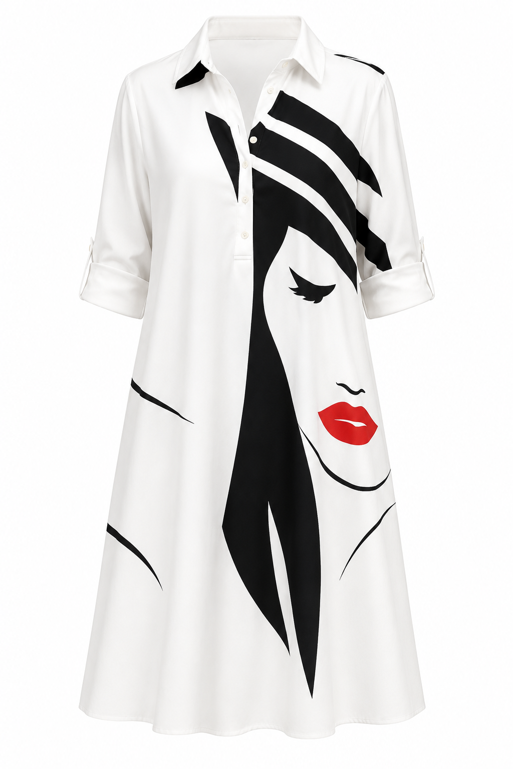 Vestido Camisero Midi Noiré